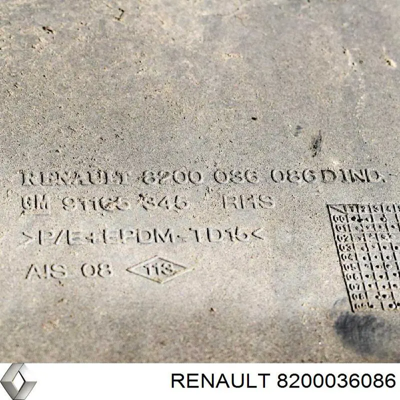 Купить 8200036086 Renault (RVI) Накладка двери передней правой