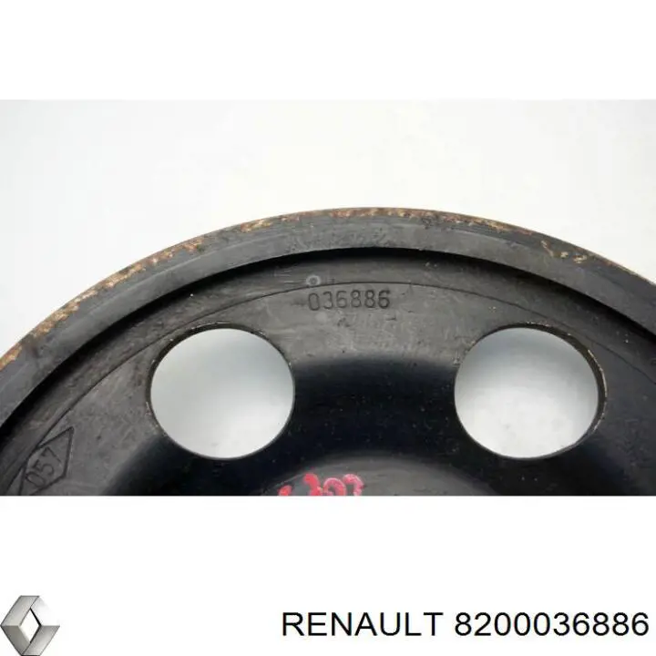 Шкив коленвала (демпфер) Renault (RVI) 8200036886 цена, от 93.11 USD