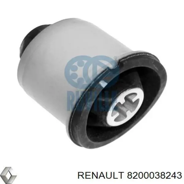 8200038243 Renault (RVI) bloco silencioso de viga traseira (de plataforma veicular)