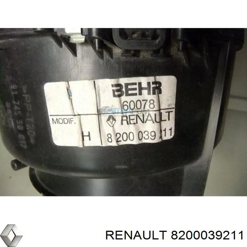 Купить 8200039211 Renault (RVI) Электродвигатели (электродвигатель отопителя) или розетка прицепа штепсельная