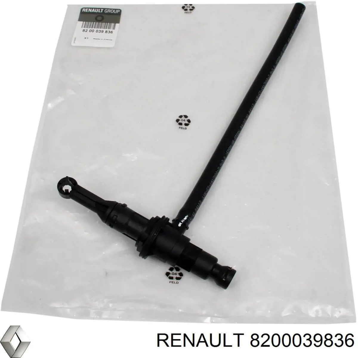 Cilindro maestro de embrague 8200039836 Renault (RVI)