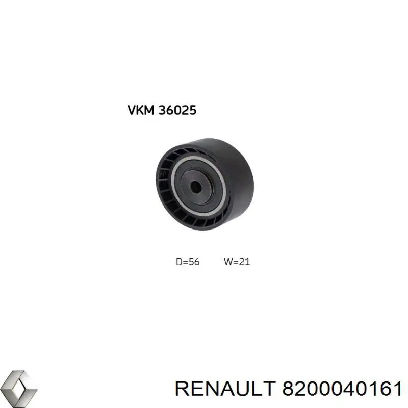 Купить 8200040161 Renault (RVI) Натяжной ролик