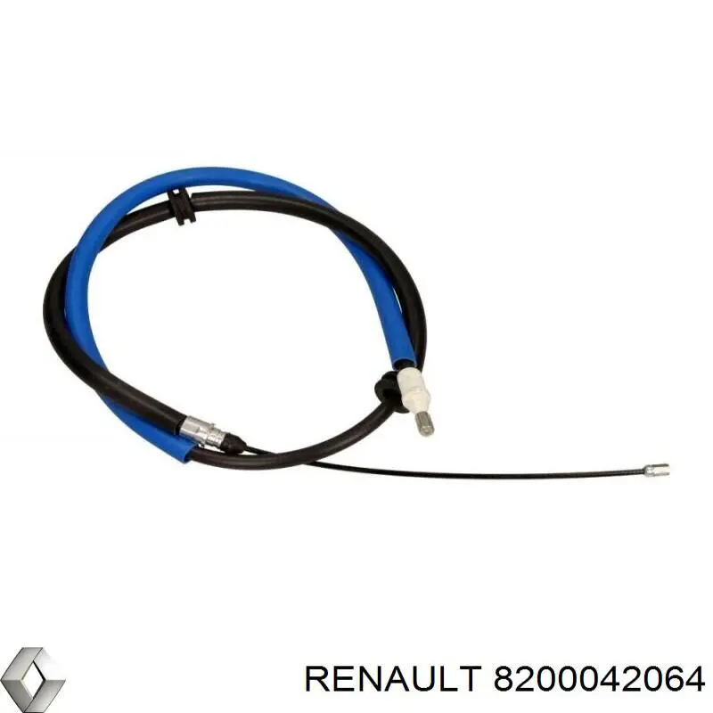 Купить 8200042064 Renault (RVI) Трос стояночного тормоза задний левый