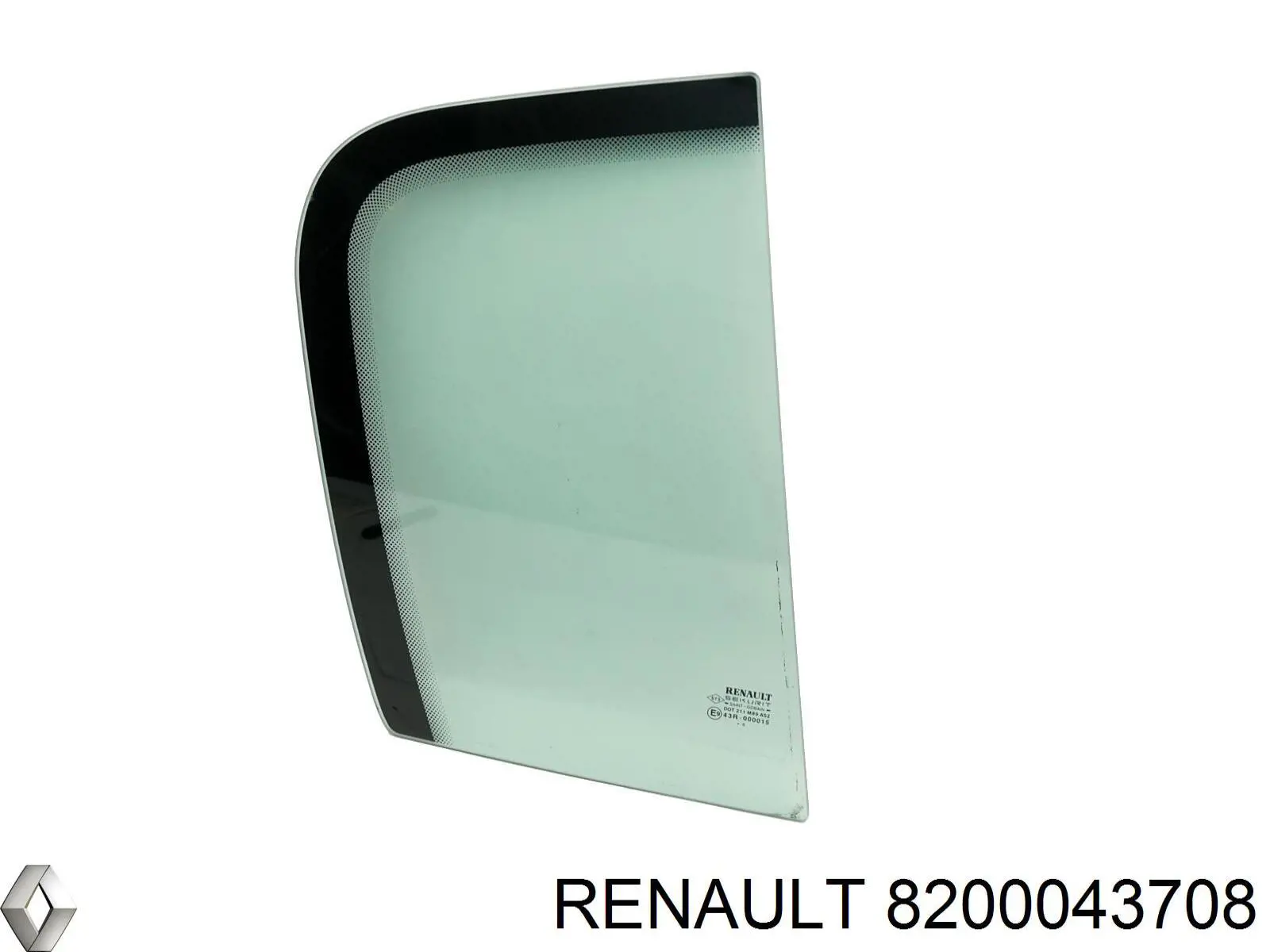 Vidro de janelo da porta traseira direita para Renault Megane (BM0, CM0)