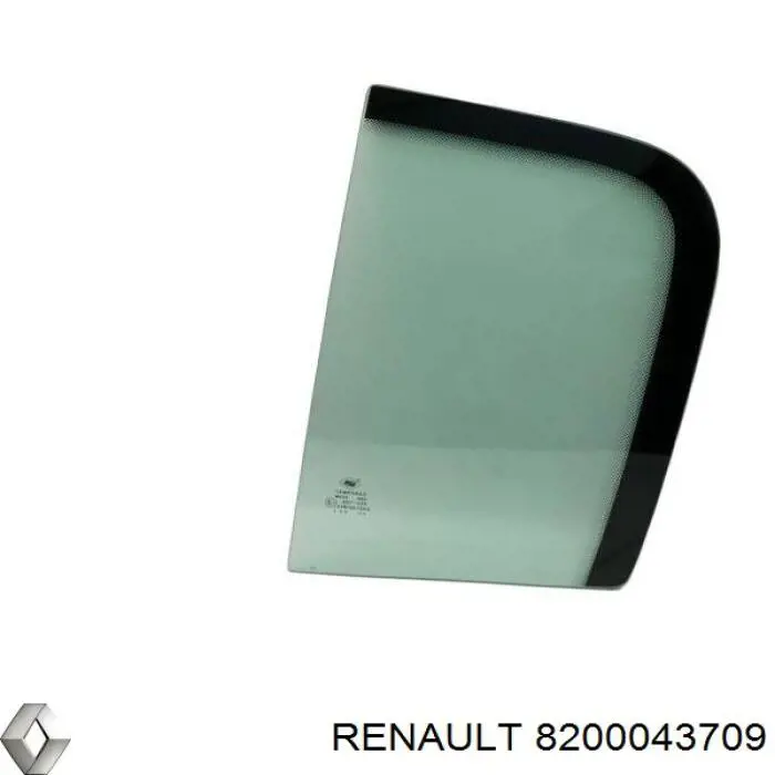 Vidro de janelo da porta traseira esquerda para Renault Megane (BM0, CM0)