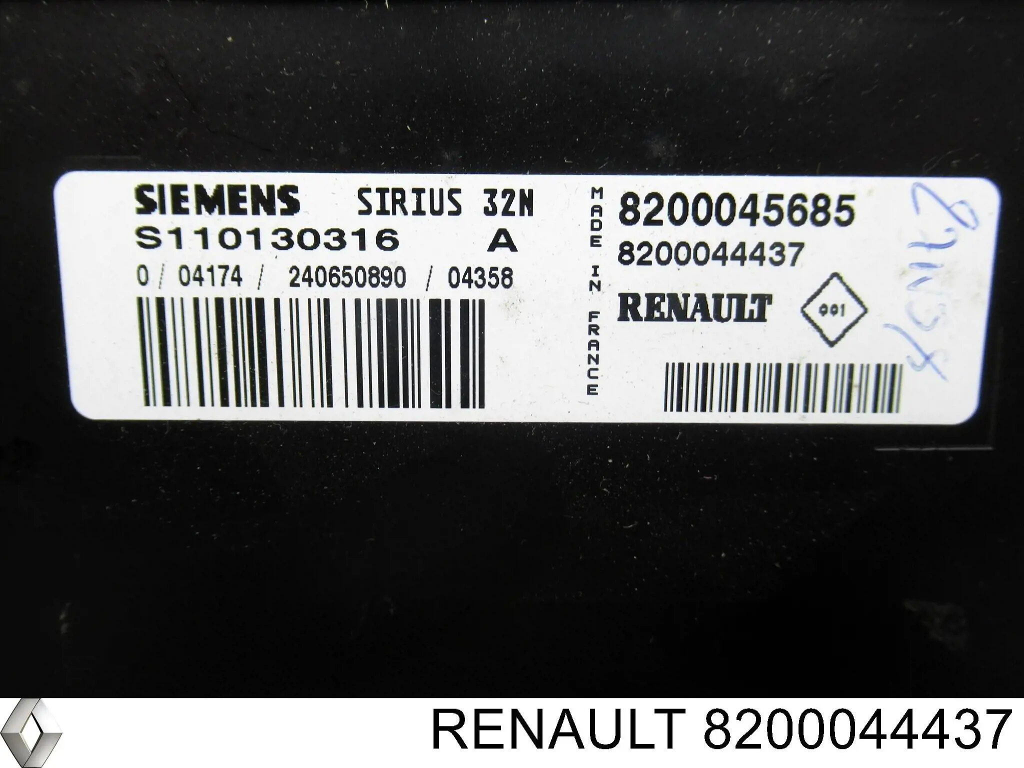 Блок управления двигателем 8200044437 Renault (RVI)