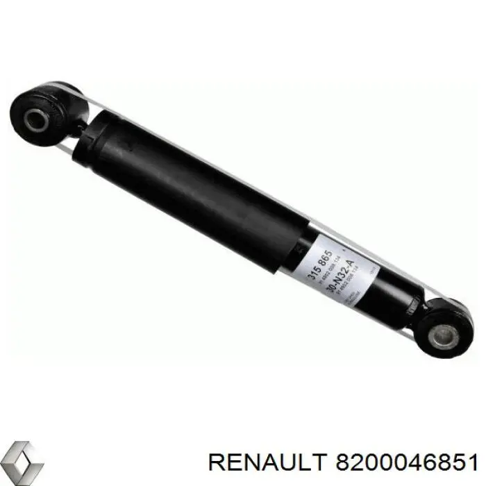8200046851 Renault (RVI) amortecedor traseiro
