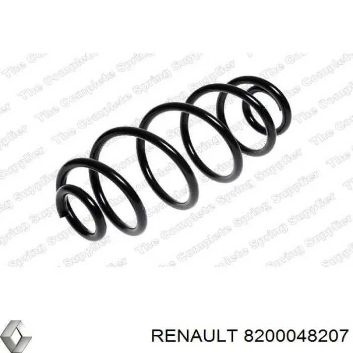 Muelle de suspensión eje trasero 8200048207 Renault (RVI)