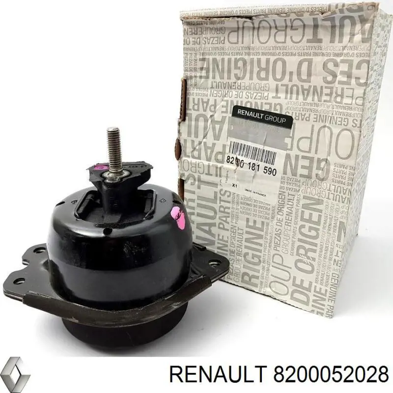 Подушка (опора) двигателя правая нижняя 8200052028 Renault (RVI)