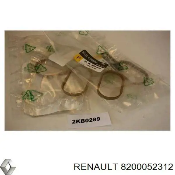 Прокладка впускного коллектора Renault (RVI) 8200052312