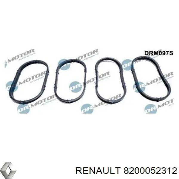 Прокладка всасывающего коллектора Renault (RVI) 8200052312 цена, от 2.39 USD