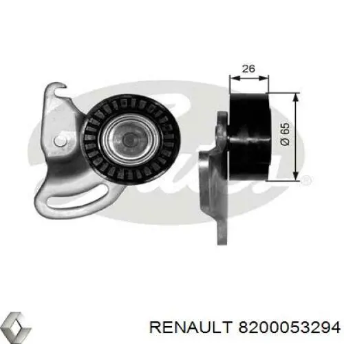 Натяжной ролик 8200053294 Renault (RVI)