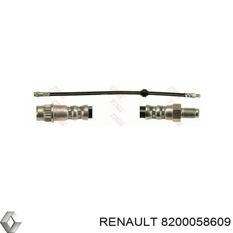 Шланг гальмівний передній 8200058609 Renault (RVI)