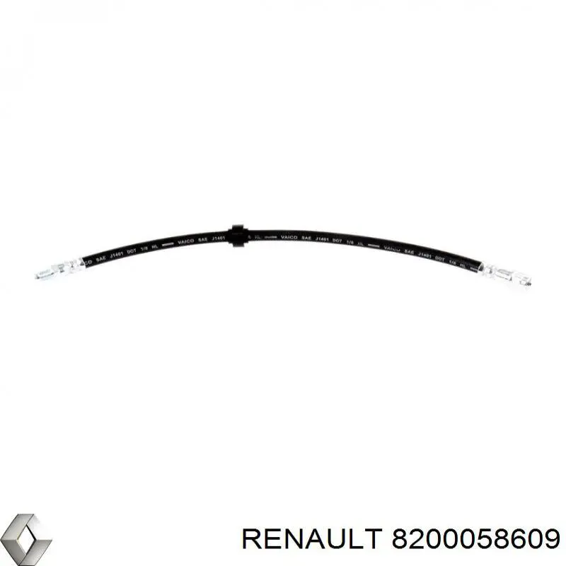 Шланг тормозной передний Renault (RVI) 8200058609 цена, от 8.51 USD