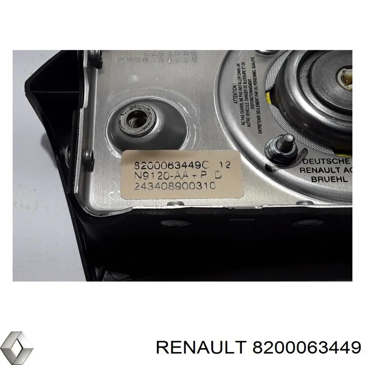 Airbag в мультируль Renault (RVI) 8200063449 цена, от 12.67 USD