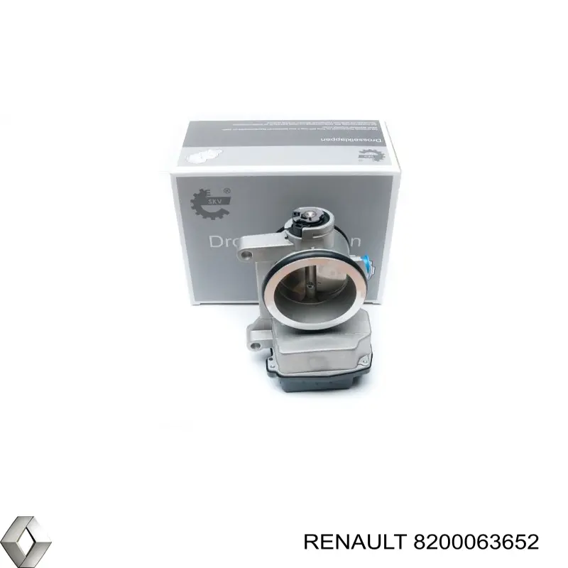 Дроссельная заслонка 8200063652 Renault (RVI)