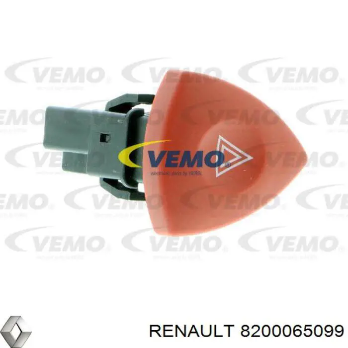 Кнопка включения аварийного сигнала 8200065099 Renault (RVI)