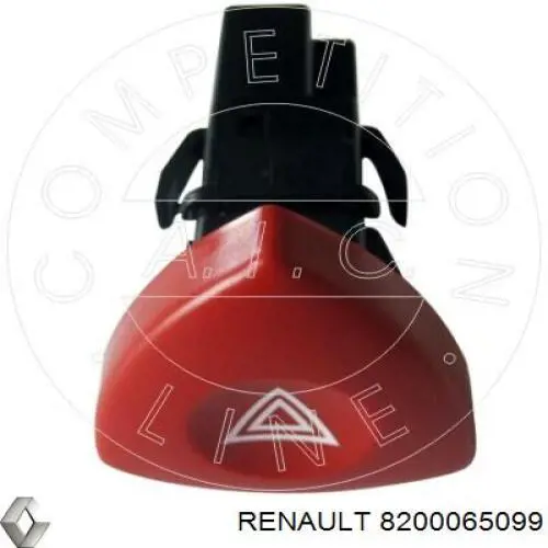 Кнопка аварийного сигнала Renault (RVI) 8200065099 цена, от 6.60 USD