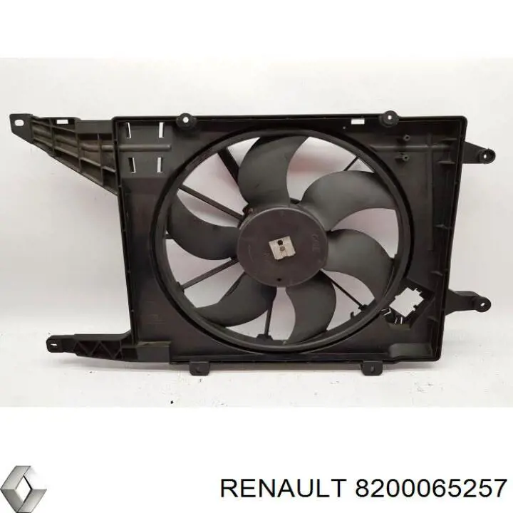 Диффузор радиатора охлаждения, в сборе с мотором и крыльчаткой на Renault Megane I 