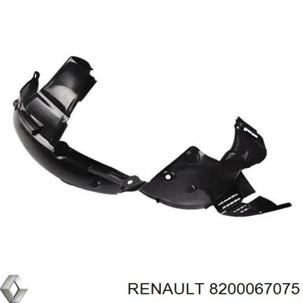 Правый подкрылок переднего крыла Renault (RVI) 8200067075 цена, от 19.00 USD