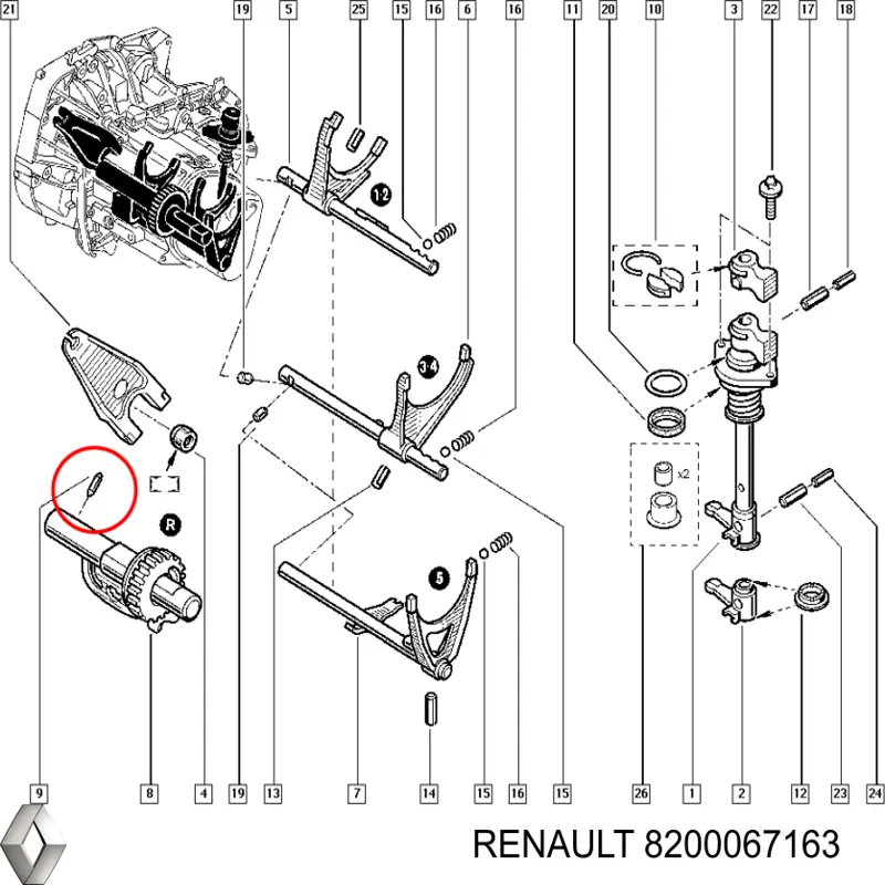 Купить 8200067163 Renault (RVI) 