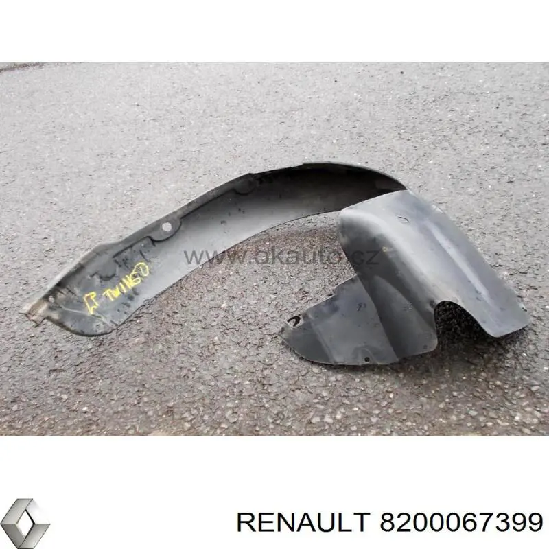 Подкрылок крыла переднего левый Renault (RVI) 8200067399 цена, от 275.87 USD