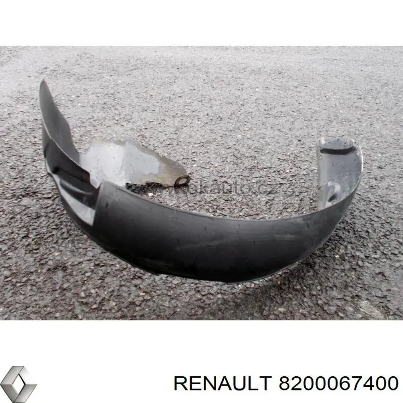 Правый подкрылок переднего крыла Renault (RVI) 8200067400 цена, от  