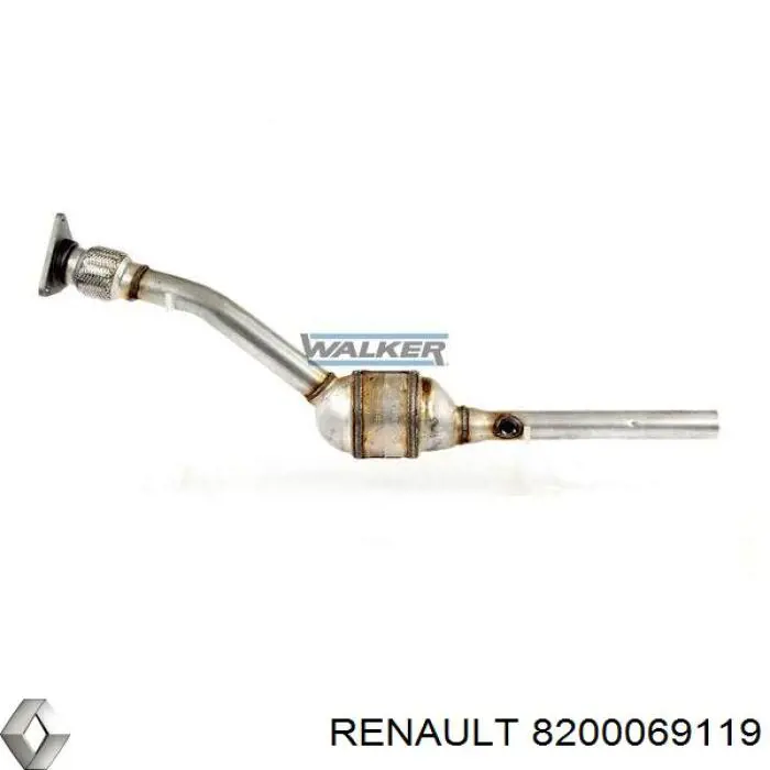 Каталитический нейтрализатор отработавших газов Renault (RVI) 8200069119 цена, от 170.36 USD