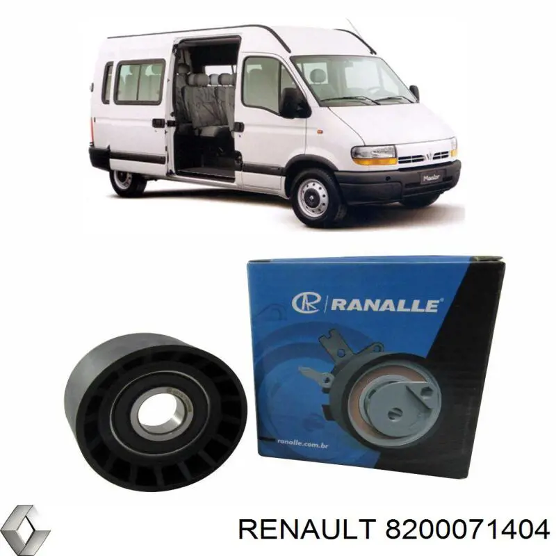Паразитный ролик приводного ремня Renault (RVI) 8200071404 цена, от 7.47 USD
