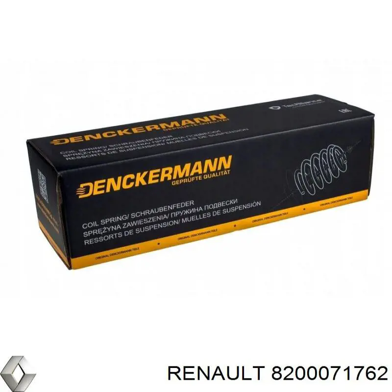 Передняя пружина 8200071762 Renault (RVI)