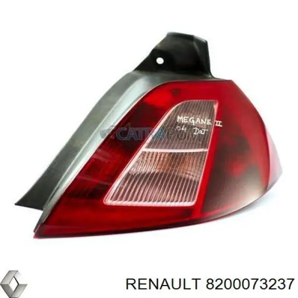 Фонарь задний правый Renault (RVI) 8200073237 цена, от 18.04 USD