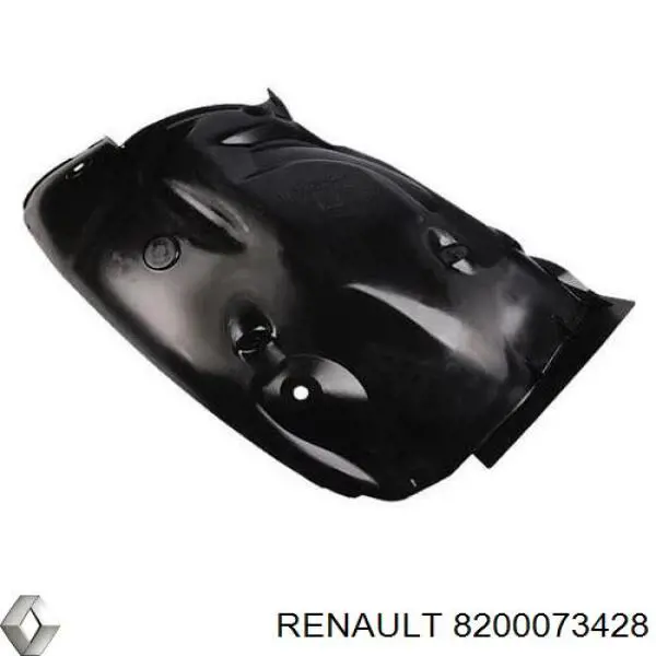 8200073428 Renault (RVI) guarda-barras esquerdo traseiro do pára-lama dianteiro