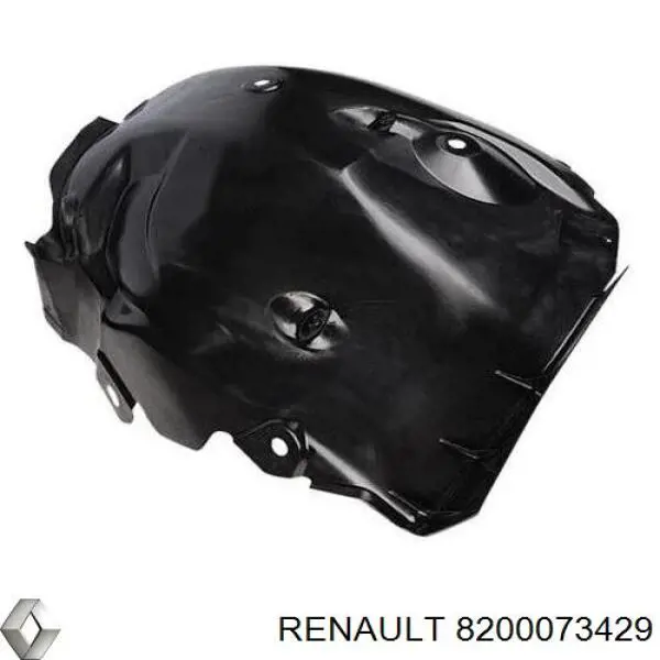 8200073429 Renault (RVI) guarda-barras direito traseiro do pára-lama dianteiro