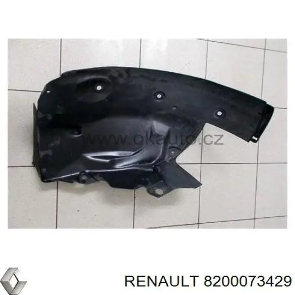 Купить 8200073429 Renault (RVI) Подкрылок крыла переднего правый задний