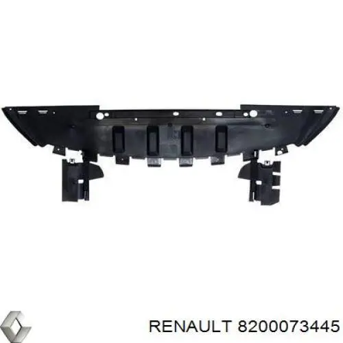 Защита бампера переднего 8200073445 Renault (RVI)