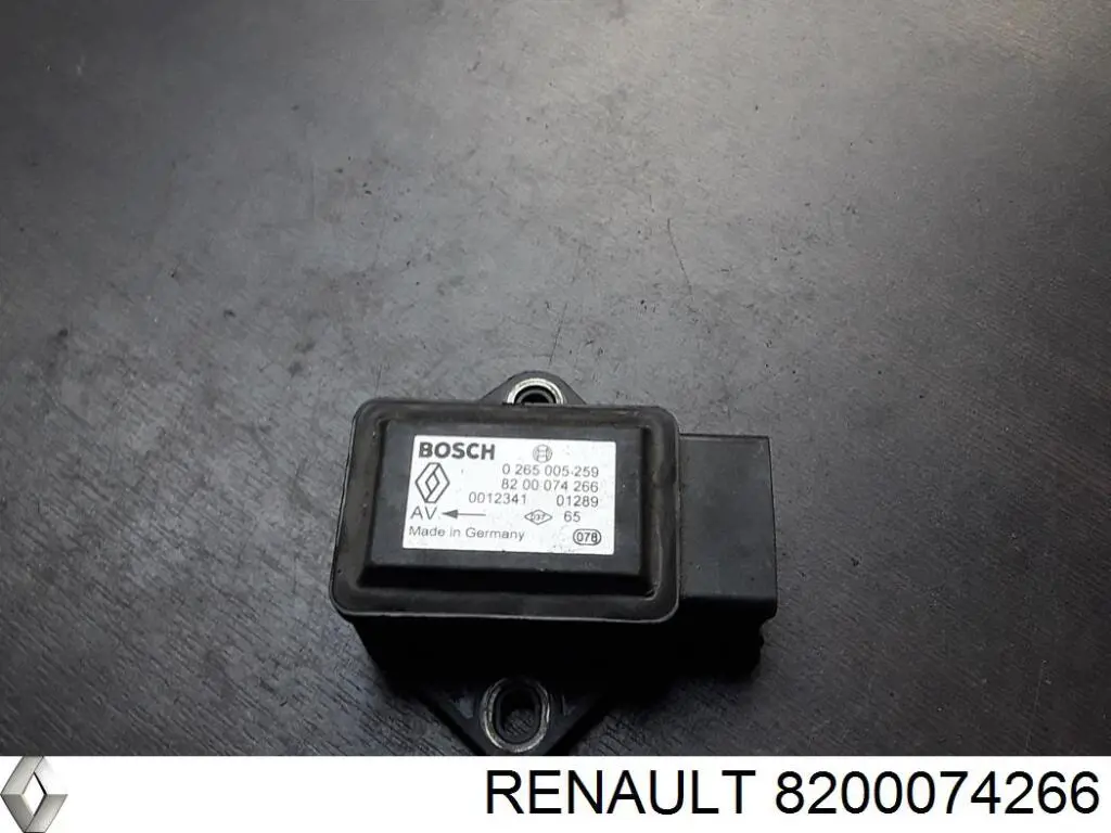 Датчик поперечного ускорения (ESP) Renault (RVI) 8200074266 цена, от 13.94 USD