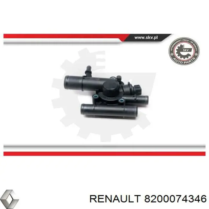 8200074346 Renault (RVI) Caixa do termostato