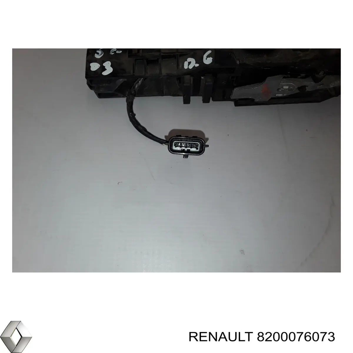 Soporte de manilla exterior de puerta delantera izquierda 8200076073 Renault (RVI)