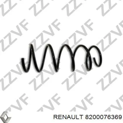 Передняя пружина 8200076369 Renault (RVI)