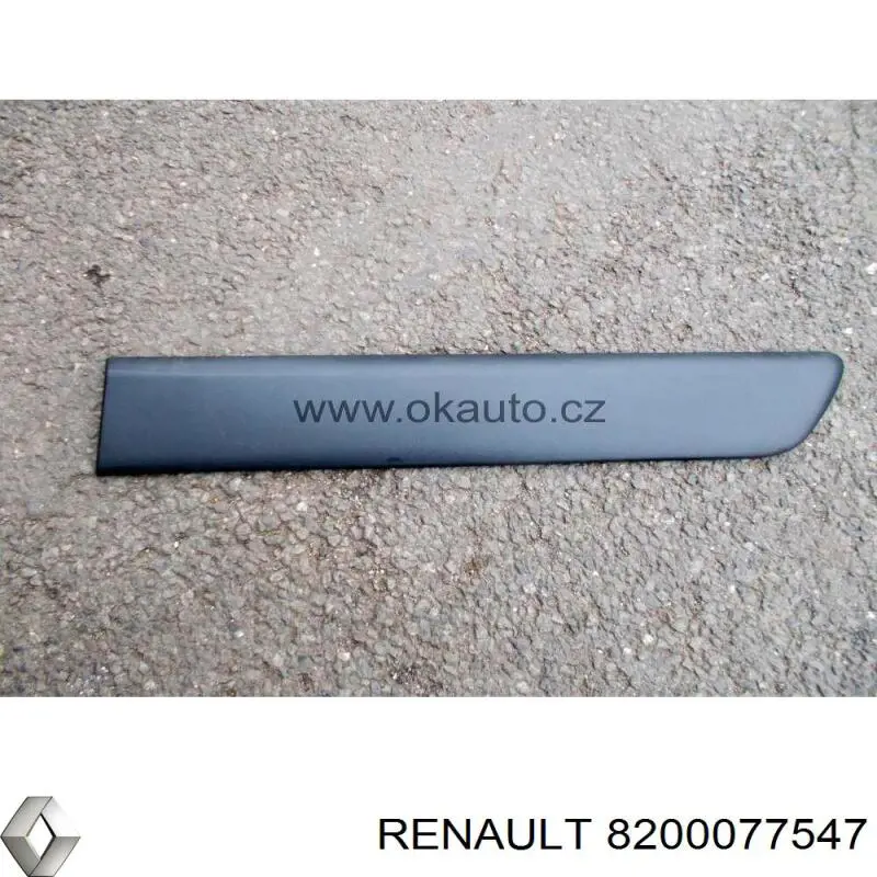 Moldura da porta traseira esquerda para Renault Kangoo (KC0)