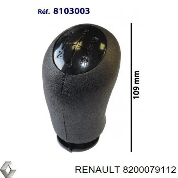 Рукоятка рычага КПП на Renault Scenic GRAND II 