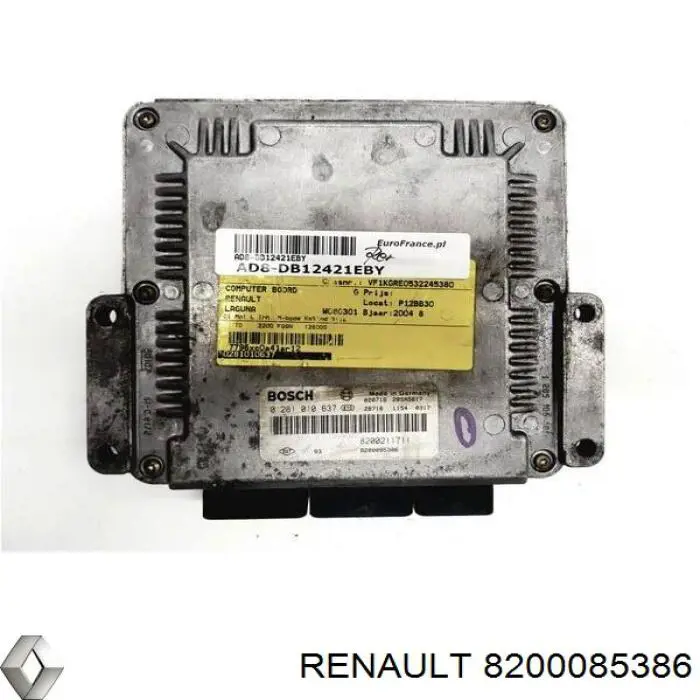 Блок управления двигателем 8200085386 Renault (RVI)