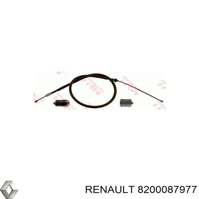 Трос ручного тормоза задний Renault (RVI) 8200087977 цена, от 10.15 USD