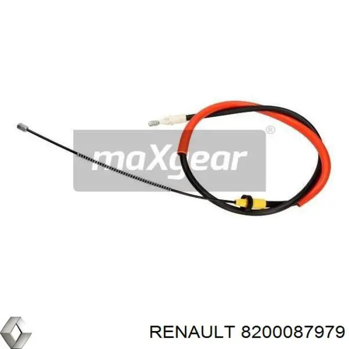 Трос ручного тормоза задний правый Renault (RVI) 8200087979
