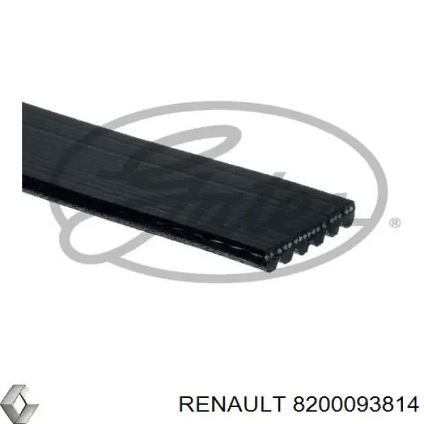 Клиновый ремень Renault (RVI) 8200093814 цена, от 13.56 USD