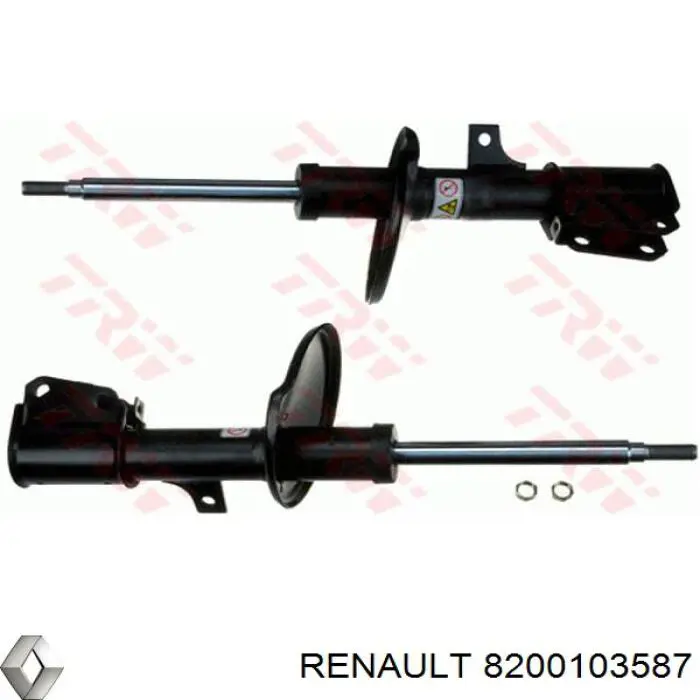 Амортизатор передний левый 8200103587 Renault (RVI)