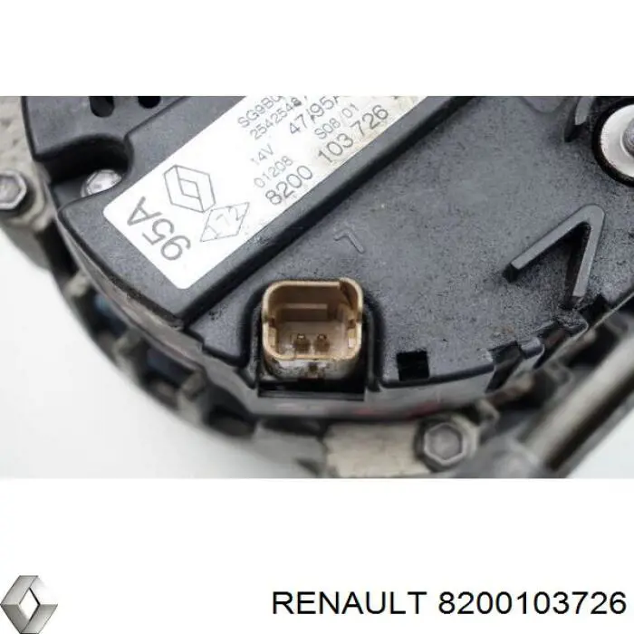 Автомобильный генератор Renault (RVI) 8200103726 цена, от 102.65 USD