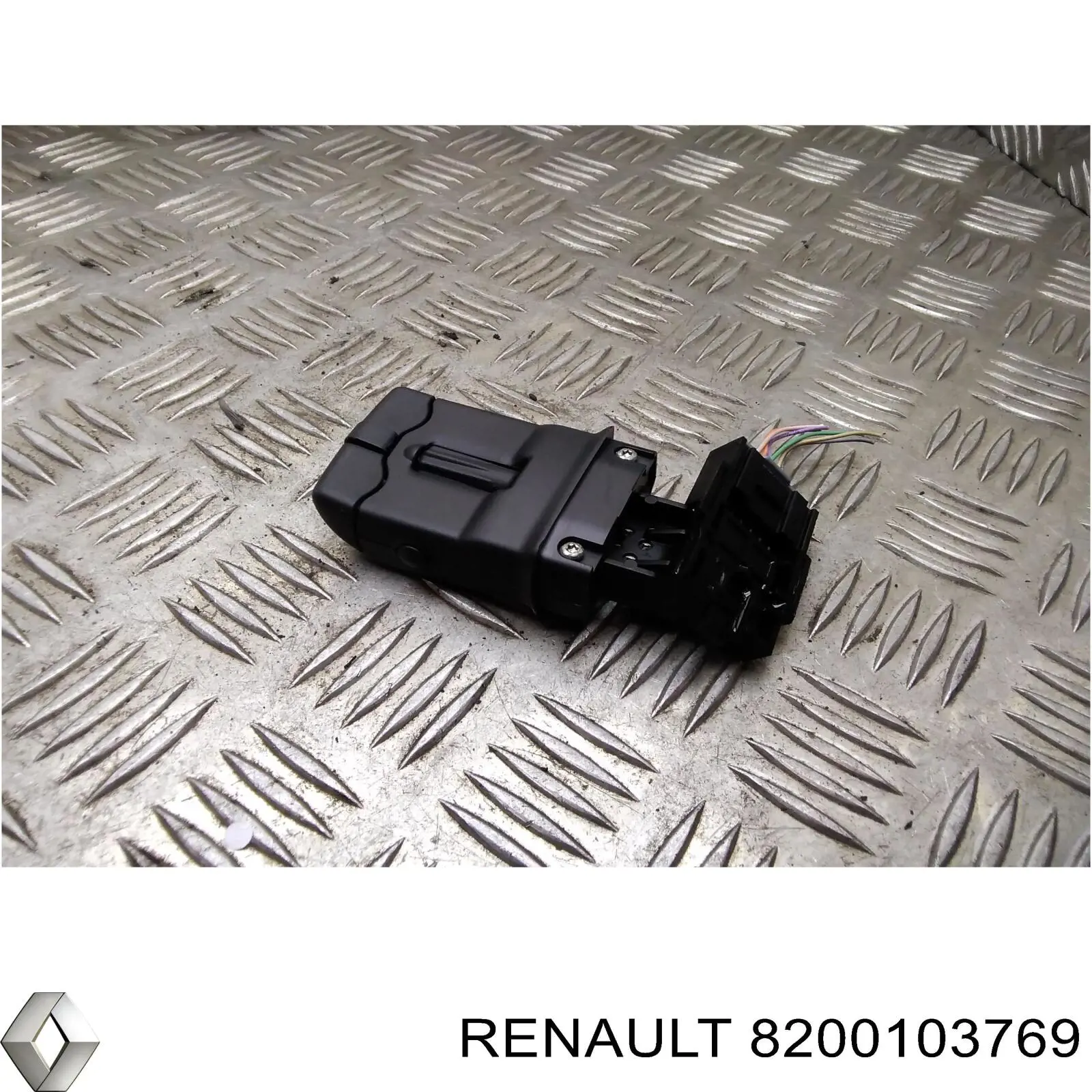 Comutador instalado na coluna da direção, de controlo do sistema de áudio para Renault Megane (LM0)