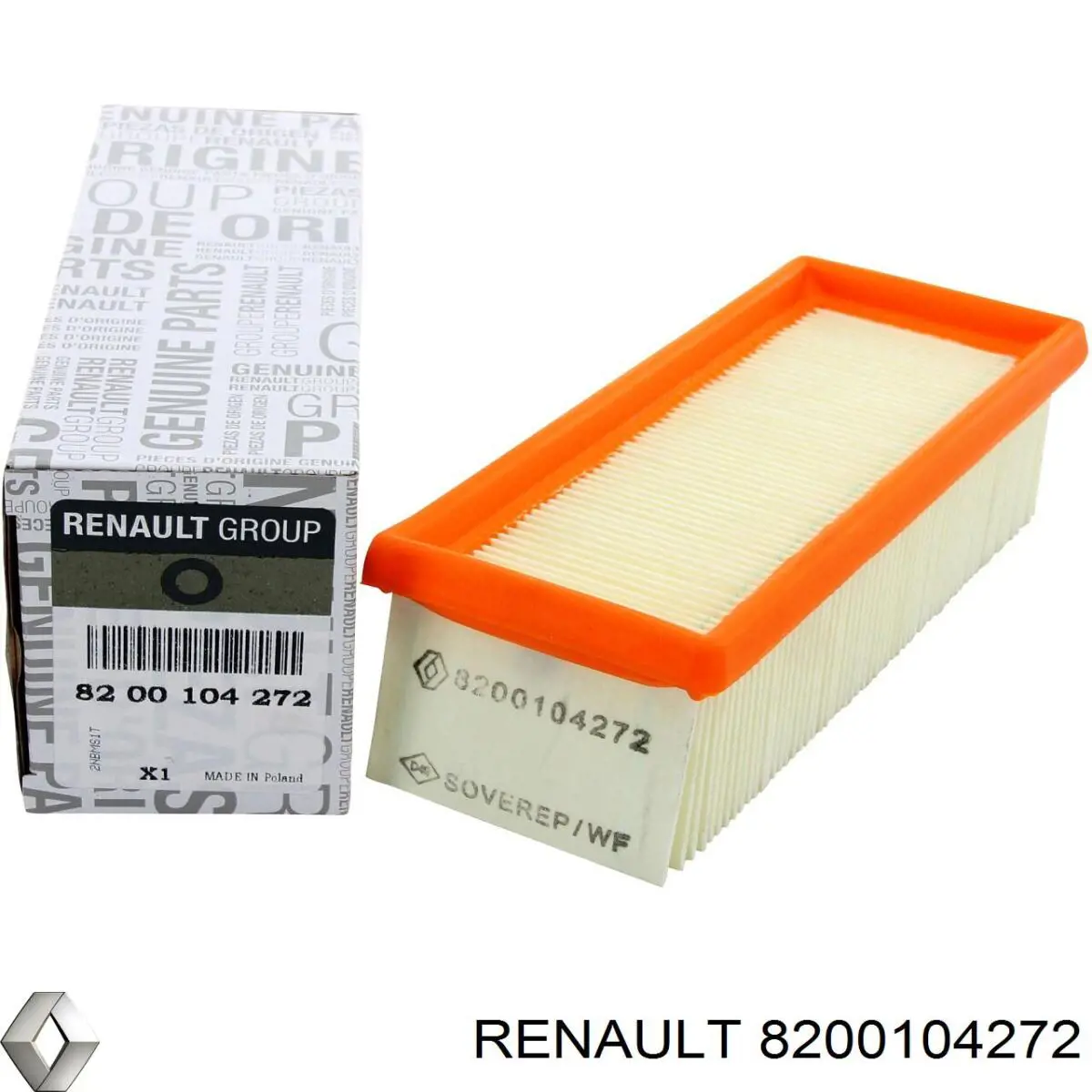 8200104272 Renault (RVI) воздушный фильтр