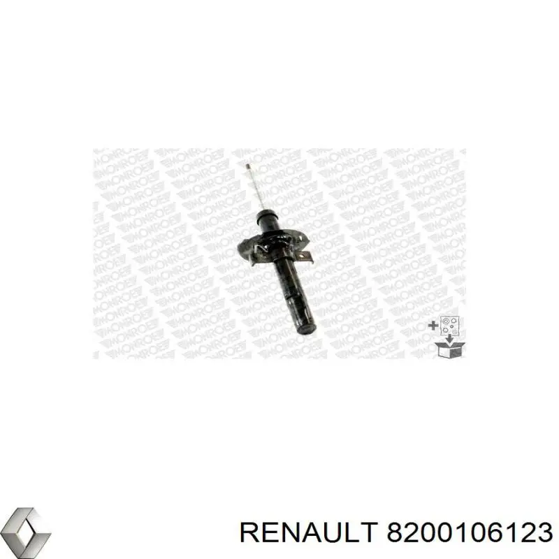 Амортизатор передний 8200106123 Renault (RVI)